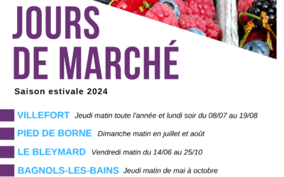 Affiche marchés 2024